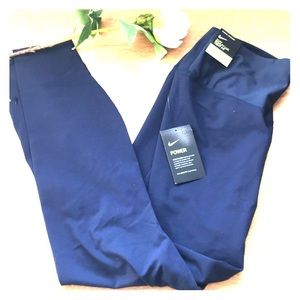 NEW Power Nike Sculpt Lux Leggings Navy Blue Plus
